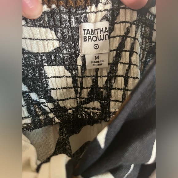 Tabitha Brown for Target Botanical Print Sleeveless Tie-Front Midi Dress-Medium - Picture 2 of 4